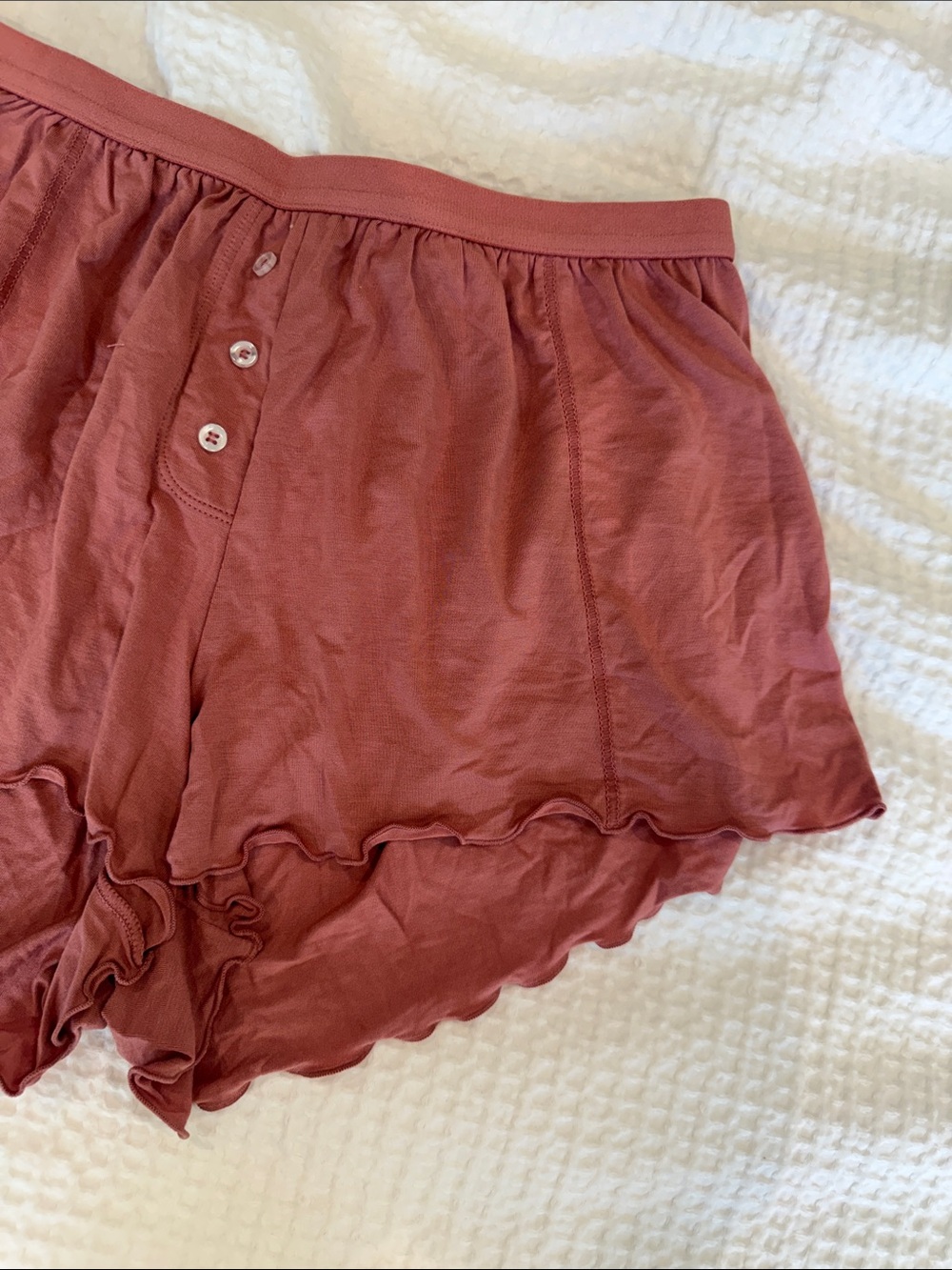 WeWoreWhat Rust Pink Elastic-Waist Lounge Shorts NWT - Picture 5 of 6